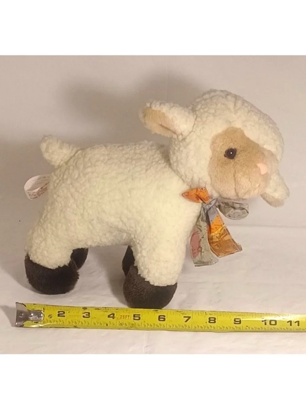 Vintage 1968 American Wego Fleece Plush Stuffed animal Lamb/Sheep w/ Sound- READ